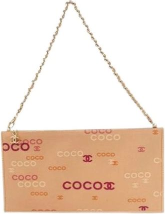 Chanel Pre-owned Clutches, female, Multicolor, Size: ONE SIZE Pre-owned Canvas Clutch