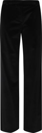 Kiltie Black Andrea Wide-Leg Cotton-Modal Pants