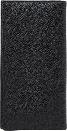 Bulgari Black Leather Long Wallet (Bi-Fold) (Pre-Owned)