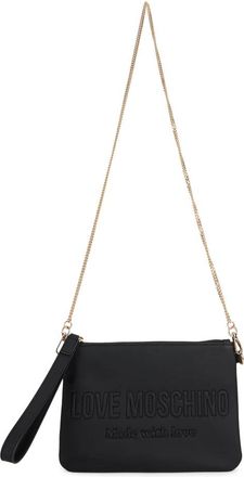 Love Moschino Schoudertas met ketting - Dames - Schoudertassen - Zwart - ONE Size - Polyester - Tassen