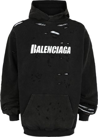 Balenciaga Destroyed Bilayer Hoodie