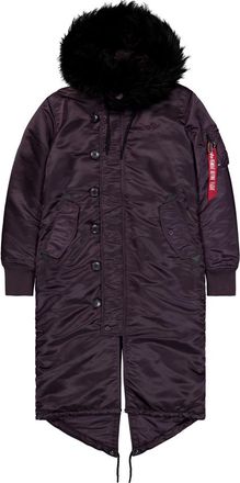 Alpha Industries Alpha Industries Womens Long Fishtail Field Jacket Women - Violet - Size X-Small