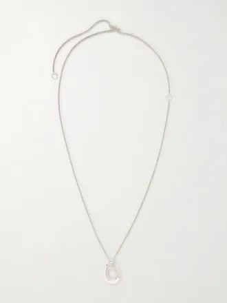 Jil Sander Collana In Metallo Argentato - Argento