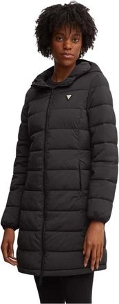 Guess Dames, Mantels, Zwart, Maat: XS Leer
