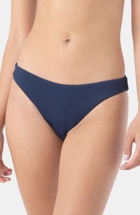 Roxy Rib Love Hipster Bikini Bottoms in Mood Indigo at Nordstrom Rack, Size X-Large