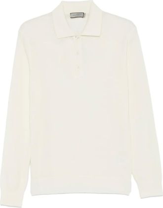 Canali polo-collar sweater - Toni neutri