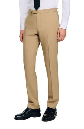 Sandro Wool suit trousers in Beige at Nordstrom, Size 3632 Eu