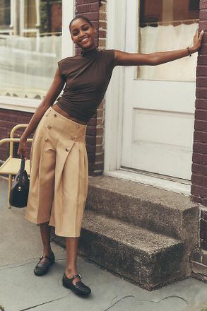Maeve Pleated Utility Trousers Pants