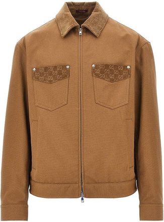 Gucci Canvas jacket with corduroy details Man 52