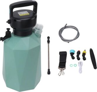 OEM Pulverizador El&eacute;ctrico Con 3 Boquillas, 2400 Mah, 3,7 V, 5 L, Alimentado Por Bater&iacute;a, Para Jard&iacute;n, Fertilizaci&oacute;n De Plantas, Diamante Verde