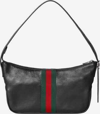 Gucci Mens Shoulder Bag Lunetta Black Leather