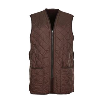 Barbour Polarquilt Waistcoat Zip-in - Dames - Bodywarmers - Bruin - S - Polyester - Jassen