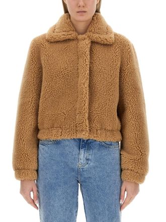 Moschino Beige Shirt Collar Trench Coat