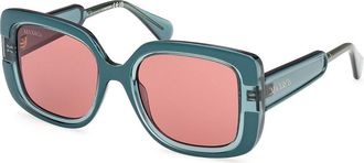 Max & Co. MO0096 98S Womens Sunglasses Green Size 52