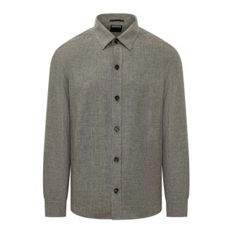 Ermenegildo Zegna Heren, Jassen, Grijs, Maat: XL Linnen