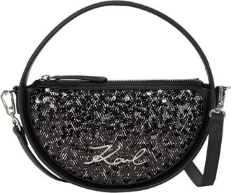 Karl Lagerfeld K/Autograph Top Handle - Dames - Mini tas - Zwart - ONE Size - Leer - Tassen