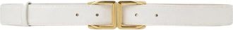 Elisabetta Franchi Ct 88S62E2360 Riem - Dames - Riemen - Wit - L - Leer - Accessoires