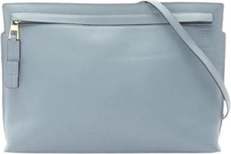 Loewe Pre-owned Cross Body Bags, female, Blue, Size: ONE SIZE Pre-owned Handbag Pouch Shoulder Bag