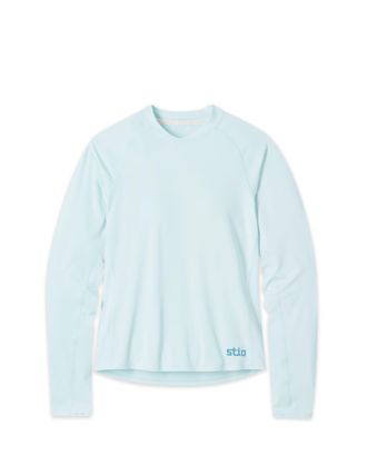 Stio | Womens Hylas Crew Long Sleeve Top, Size Extra Small in Windchill