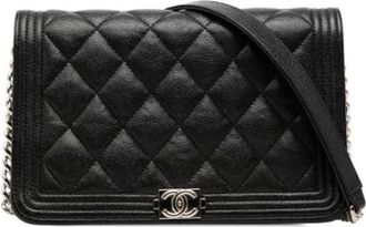 Chanel Pre-owned Wallet on Chain - - Pre-owned - Donna - Nero - ONE SIZE