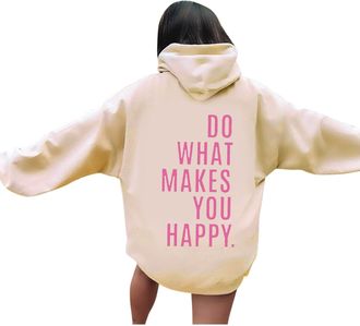 Generic Living Water Eternal Life Printed Christian Hoodies for Women UK Casual Oversized Long Sleeve Pullover Drawstring Hooded Sweatshirts Y2k Tops with Poc