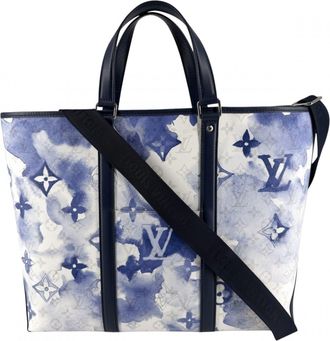 Louis Vuitton Blue Monogram White Monogram Handbag Shoulder Bag (Pre-Owned)