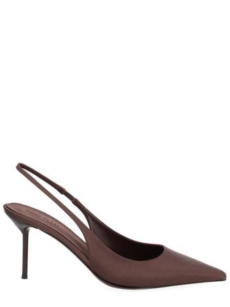 PARIS TEXAS Dark Brown Slingback Pumps