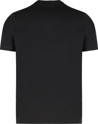 Paul & Shark Mens Black Cotton T-Shirt With Logo T-Shirts And Polos