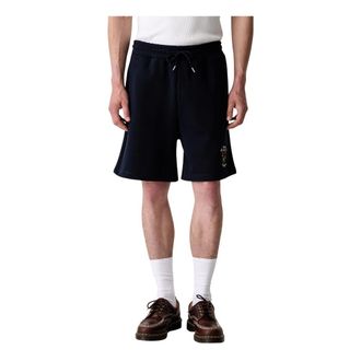 Dr&ocirc;le de Monsieur Slogan Rose Shorts - Heren - Korte broeken - Blauw - Maat: S Katoen