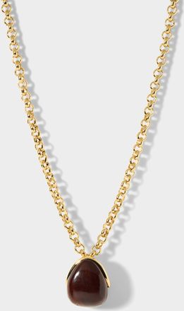Jacquemus Mens Raisin wood pendant necklace