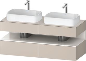 Duravit Qatego Consola Mueble Bajo Lavabo, 2 Extensiones, 2 - Duravit