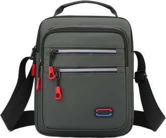 Generic Compatible For Mens Stylish Minimalist Shoulder Bag Large Capacity Multi-Compartment Crossbody Durable Commuter(White)