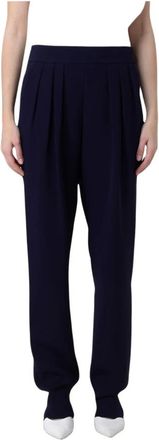 Giorgio Armani Pantaloni Straight - - Trousers - Donna - Blu - S