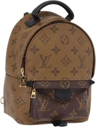 Louis Vuitton Pre-owned Backpacks, female, Brown, Size: ONE SIZE Pre-owned Canvas Backpack