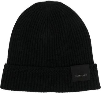 Tom Ford Berretto in cashmere - Nero