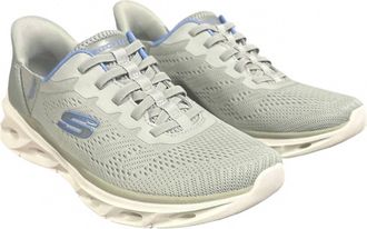 Skechers Womens Mesh Hands Free Swiftfit Slide In Shoes In Gray