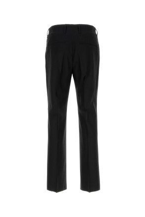 Fendi Mens Black Wool Blend Pant Nero Exterior: Cotton Pantaloni