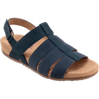 Softwalk Burnaby Slingback Sandal in Navy Nubuck at Nordstrom Rack, Size 10.5