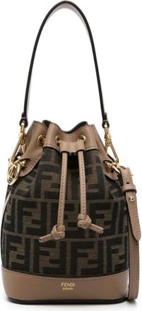 Fendi Brown Mon Tresor small bucket bag