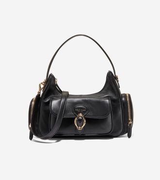 Cole Haan Womens Alexandria Shoulder Crossbody Bag - Black