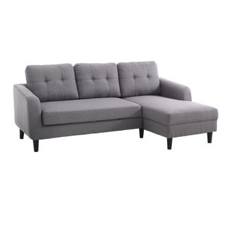 Oresteluchetta Sof&aacute; cama en tela gris cm. L.225 x p.80/140 x al.85