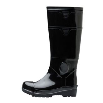 Generic Momolaa Mens Safety Wellingtons Size 6.5 Unisex Knee High Full Safety Steel Toe Cap Wellies Wide Fit Slip-Resistant Waterproof Industrial Work Boots W