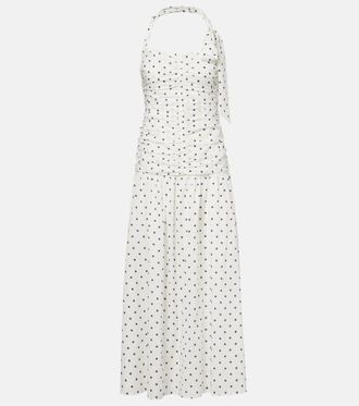 Poss&eacute; Edie polka-dot maxi dress