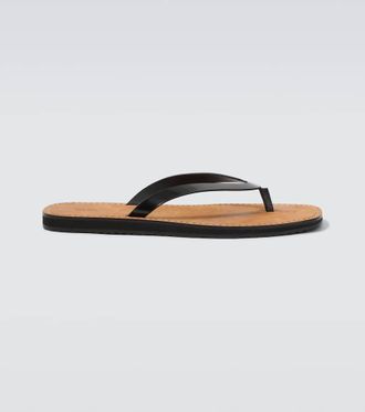 The Row City leather thong sandals