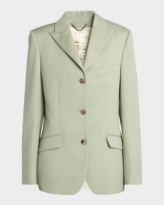 ジャケット Golden  Journey Single-Breasted Jacket Golden Goose Journey Pinstripe Single-Breasted Jacket from