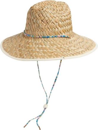 Rip Curl Mixed Surf Straw Sun Hat in Natural/Blue at Nordstrom, Size Medium