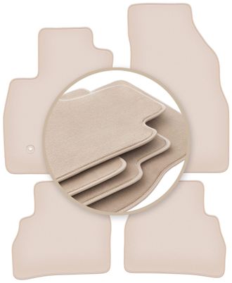 OEM Alfombrillas Premium Beige Para: Fiat Doblo Iii Kombivan 2021