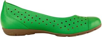 Gabor 44.169.29 Ballerina - Dames - Ballerinas - Groen - 38 1/2 EU - Leer - Schoenen