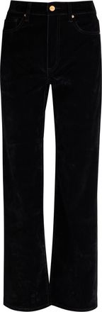 Paige Stevie Straight-leg Velvet Jeans - Black - 27 (W27 / UK8-10 / S)
