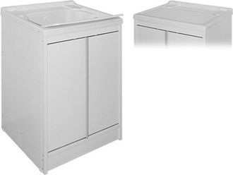 OEM Lavadero M&oacute;vil De Resina Avant 60x50x84 Cm Con 2 Puertas Y Sif&oacute;n Incluido